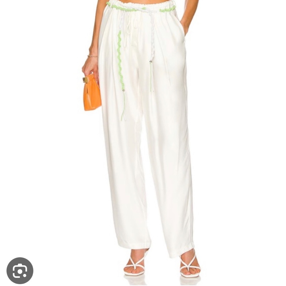 Cozy chic white pant.  Silky feel.  Never worn, NWT.  Perfect condition.